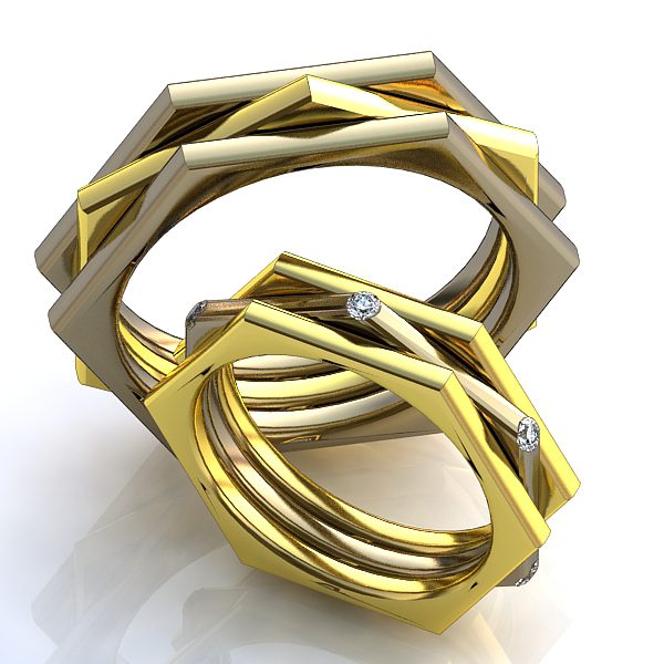 обручальные кольца с бриллиантами